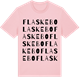 Pink Cotton t-shirt med Flaskebo ordlek t-shirt