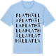 Blue Soul t-shirt med Flathälla ordlek t-shirt