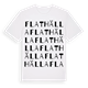 Flathälla ordlek t-shirt