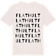 Vintage White t-shirt med Flathult ordlek t-shirt