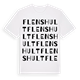 White t-shirt med Flenshult ordlek t-shirt