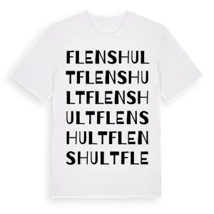 Flenshult ordlek t-shirt – ekologisk bomull t-shirt från Pinshirt