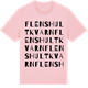 Pink Cotton t-shirt med Flenshult kvarn ordlek t-shirt