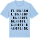 Blue Soul t-shirt med Flinkabo ordlek t-shirt