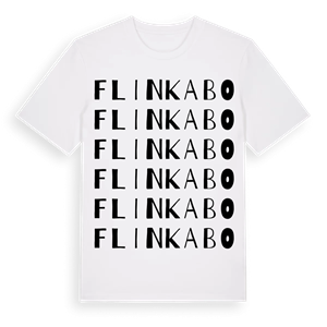 Flinkabo ordlek t-shirt – ekologisk bomull t-shirt från Pinshirt