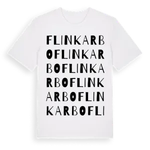Flinkarbo ordlek t-shirt – ekologisk bomull t-shirt från Pinshirt