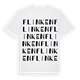 White t-shirt med Flinken ordlek t-shirt