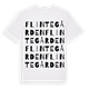 White t-shirt med Flintegården ordlek t-shirt