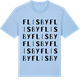 Blue Soul t-shirt med Flisby ordlek t-shirt