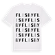 White t-shirt med Flisby ordlek t-shirt