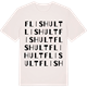 Vintage White t-shirt med Flishult ordlek t-shirt