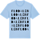 Blue Soul t-shirt med Flodalen ordlek t-shirt