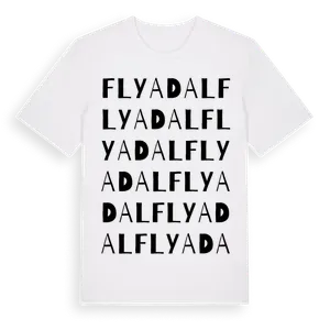 Flyadal ordlek t-shirt – ekologisk bomull t-shirt från Pinshirt