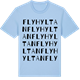 Blue Soul t-shirt med Flyhyltan ordlek t-shirt