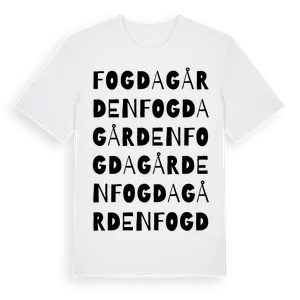 Fogdagården ordlek t-shirt – ekologisk bomull t-shirt från Pinshirt