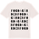 Vintage White t-shirt med Fogdagården ordlek t-shirt