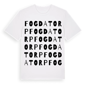 Fogdatorp ordlek t-shirt – ekologisk bomull t-shirt från Pinshirt