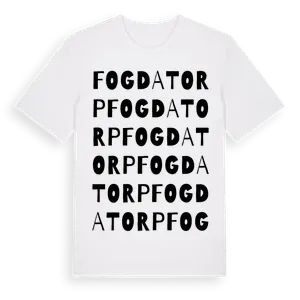 Fogdatorp ordlek t-shirt – ekologisk bomull t-shirt från Pinshirt