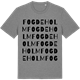 Mid Heather Gray t-shirt med Fogdeholm ordlek t-shirt