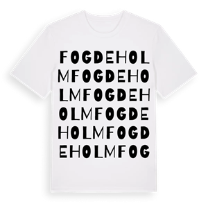 Fogdeholm ordlek t-shirt – ekologisk bomull t-shirt från Pinshirt