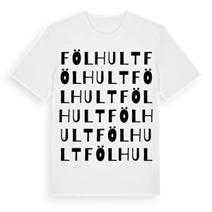 Fölhult ordlek t-shirt – ekologisk bomull t-shirt från Pinshirt