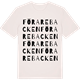 Vintage White t-shirt med Förarebacken ordlek t-shirt