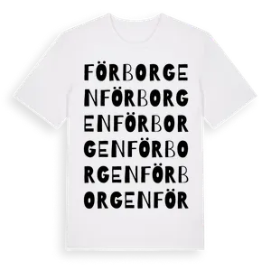Förborgen ordlek t-shirt – ekologisk bomull t-shirt från Pinshirt