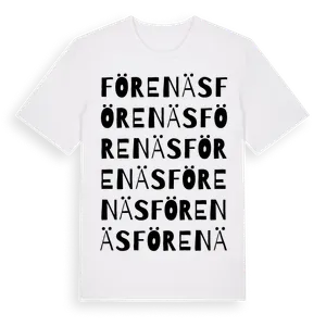 Förenäs ordlek t-shirt – ekologisk bomull t-shirt från Pinshirt