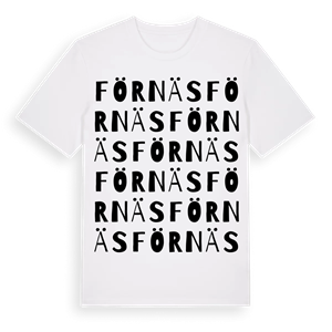 Förnäs ordlek t-shirt – ekologisk bomull t-shirt från Pinshirt