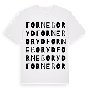 Forneboryd ordlek t-shirt – ekologisk bomull t-shirt från Pinshirt