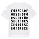 White t-shirt med Försebo ordlek t-shirt