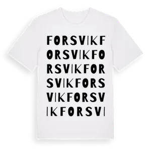 Forsvik ordlek t-shirt – ekologisk bomull t-shirt från Pinshirt