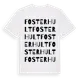 White t-shirt med Fosterhult ordlek t-shirt