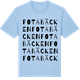 Blue Soul t-shirt med Fotabäcken ordlek t-shirt