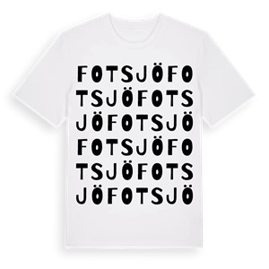 Fotsjö ordlek t-shirt – ekologisk bomull t-shirt från Pinshirt