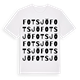 Fotsjö ordlek t-shirt