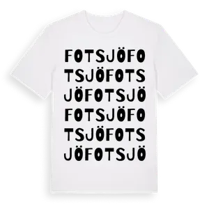 Fotsjö ordlek t-shirt – ekologisk bomull t-shirt från Pinshirt