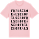 Pink Cotton t-shirt med Frälsebo ordlek t-shirt