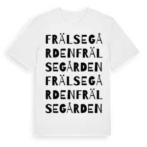 Frälsegården ordlek t-shirt – ekologisk bomull t-shirt från Pinshirt