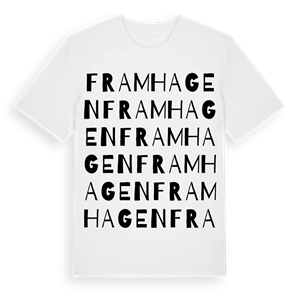 Framhagen ordlek t-shirt – ekologisk bomull t-shirt från Pinshirt