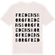 Vintage White t-shirt med Fredensborg ordlek t-shirt