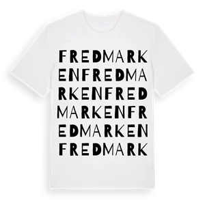 Fredmarken ordlek t-shirt – ekologisk bomull t-shirt från Pinshirt