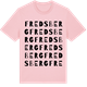 Pink Cotton t-shirt med Fredsberg ordlek t-shirt