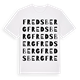 White t-shirt med Fredsberg ordlek t-shirt