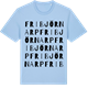 Blue Soul t-shirt med Fribjörnarp ordlek t-shirt