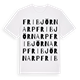 Fribjörnarp ordlek t-shirt