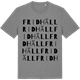 Mid Heather Gray t-shirt med Fridhäll ordlek t-shirt