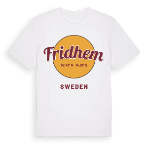 Fridhem cirkel t-shirt – ekologisk bomull t-shirt från Pinshirt