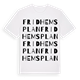 White t-shirt med Fridhemsplan ordlek t-shirt