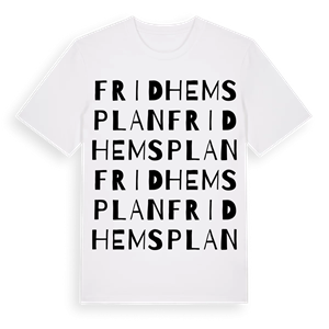 Fridhemsplan ordlek t-shirt – ekologisk bomull t-shirt från Pinshirt